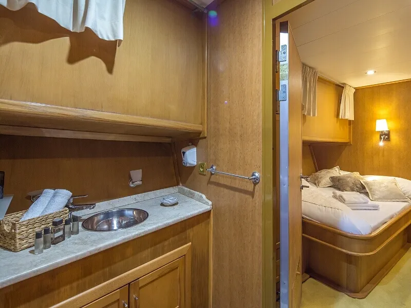 Cabin on Morning Star, a Custom Made M/S Morning Star yacht at Split, Croatia