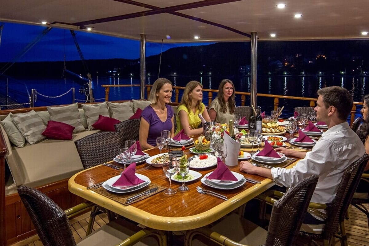 Deck of Morning Star, a Custom Made M/S Morning Star yacht at Split, Croatia