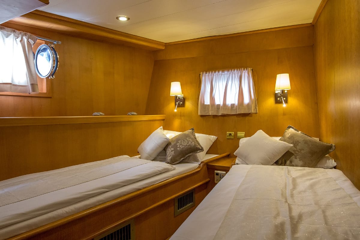 Cabin on Morning Star, a Custom Made M/S Morning Star yacht at Split, Croatia