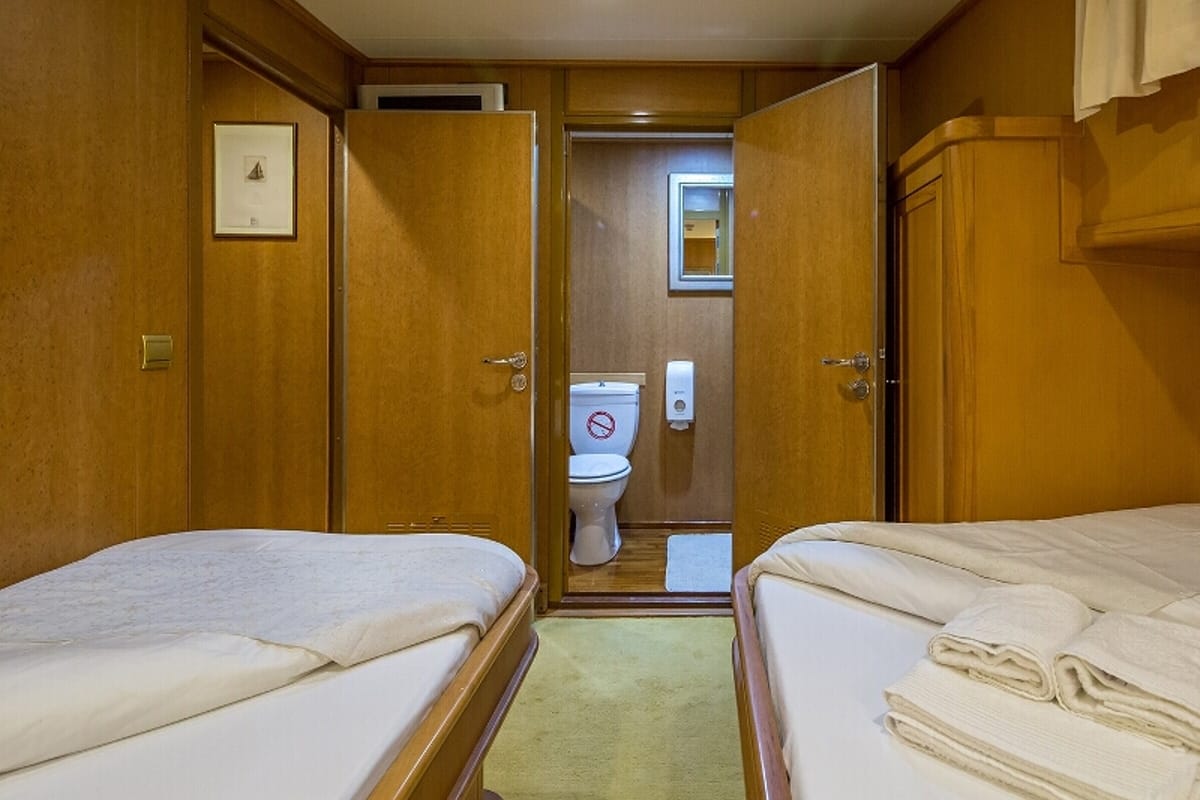 Cabin on Morning Star, a Custom Made M/S Morning Star yacht at Split, Croatia