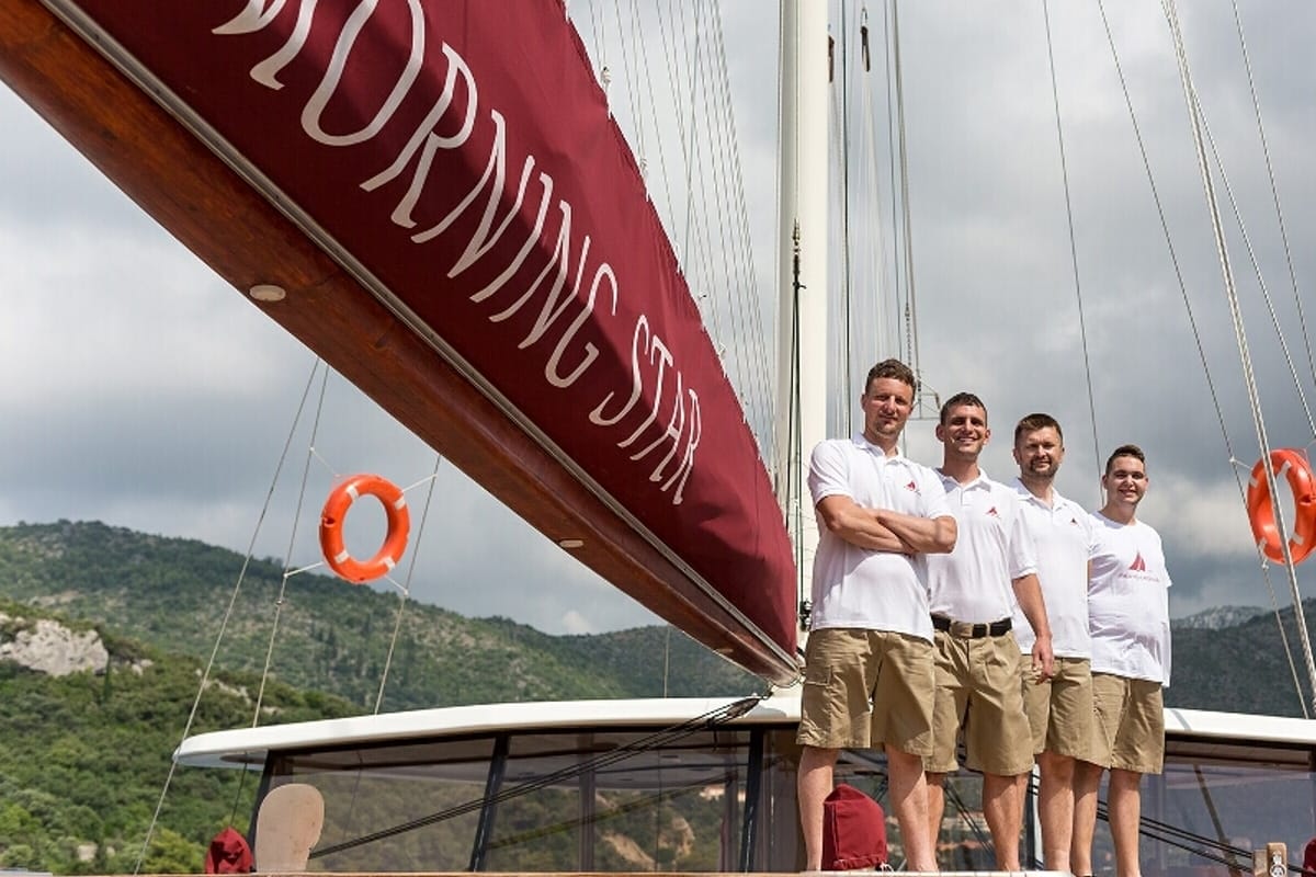 Deck of Morning Star, a Custom Made M/S Morning Star yacht at Split, Croatia