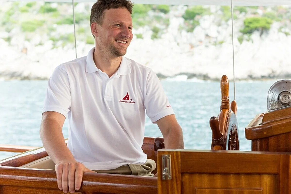 Cockpit of Morning Star, a Custom Made M/S Morning Star yacht at Split, Croatia