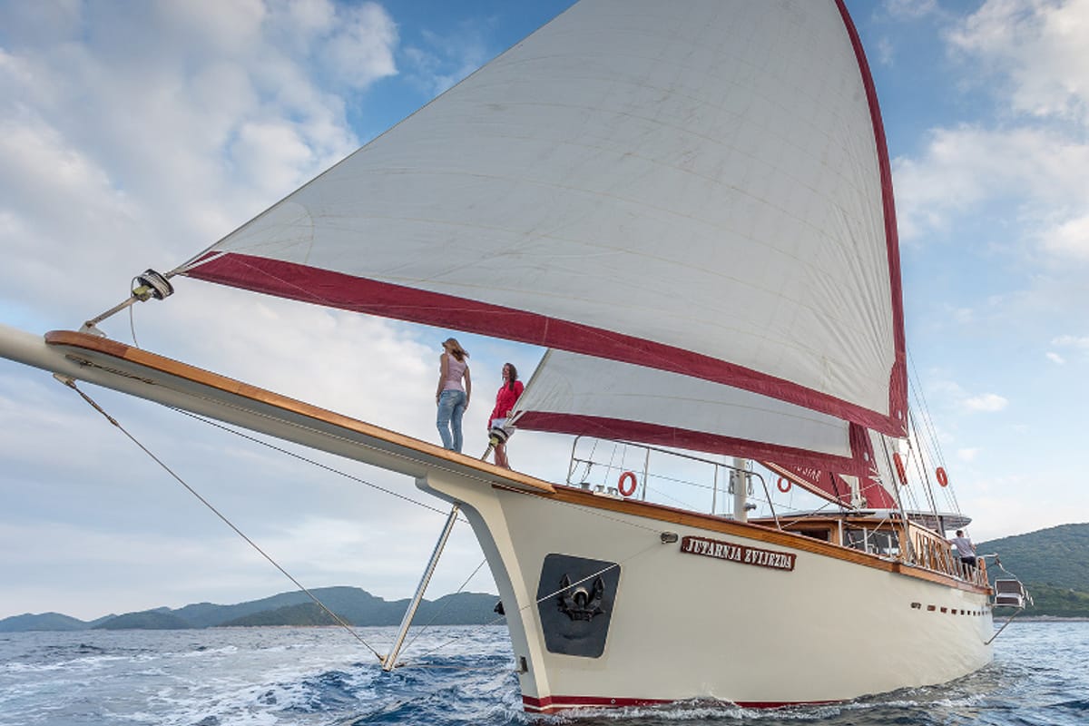 Exterior view of Morning Star, a Custom Made M/S Morning Star yacht at Split, Croatia