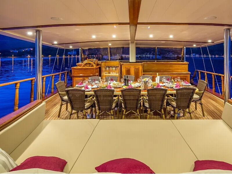 Deck of Morning Star, a Custom Made M/S Morning Star yacht at Split, Croatia