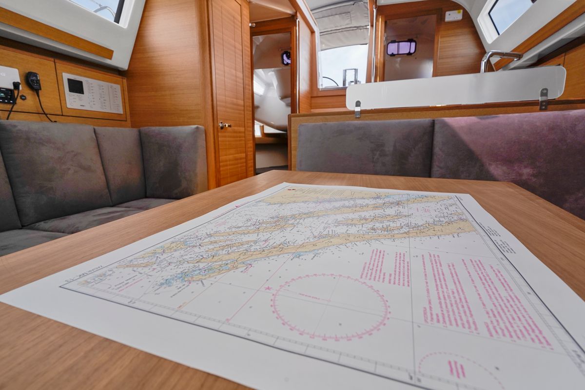 Salon of Micky, a Elan Impression 40.1 sailboat at Grad Pula, Croatia