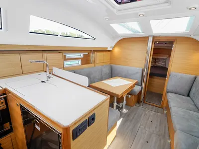 Galley of Micky, a Elan Impression 40.1 sailboat at Grad Pula, Croatia