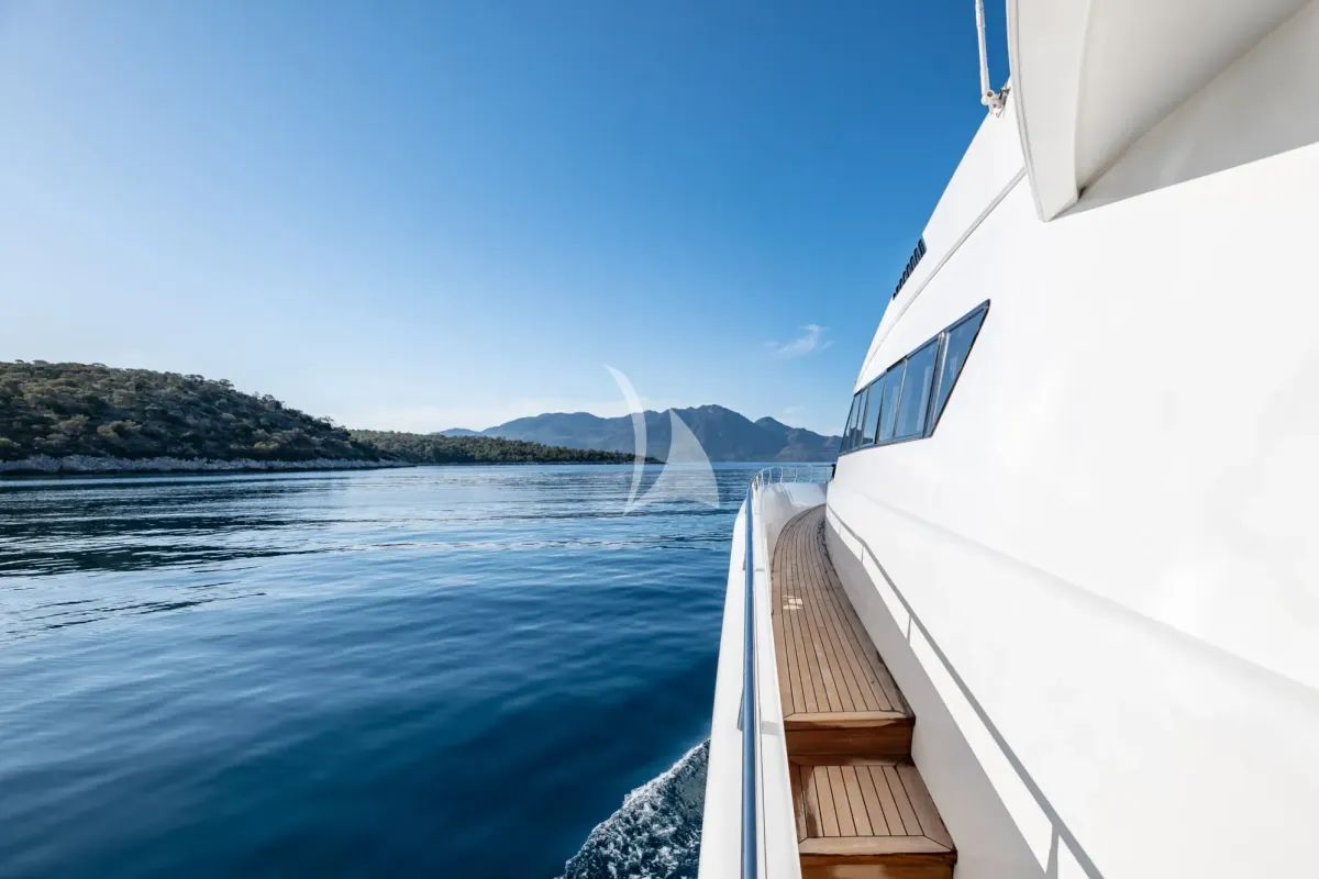 Exterior view of Wish, a Alfamarine 90 yacht at Athens, Greece