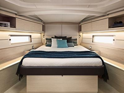 Cabin on Naima, a Beneteau Oceanis 46.1 First Line sailboat at Athens, Greece