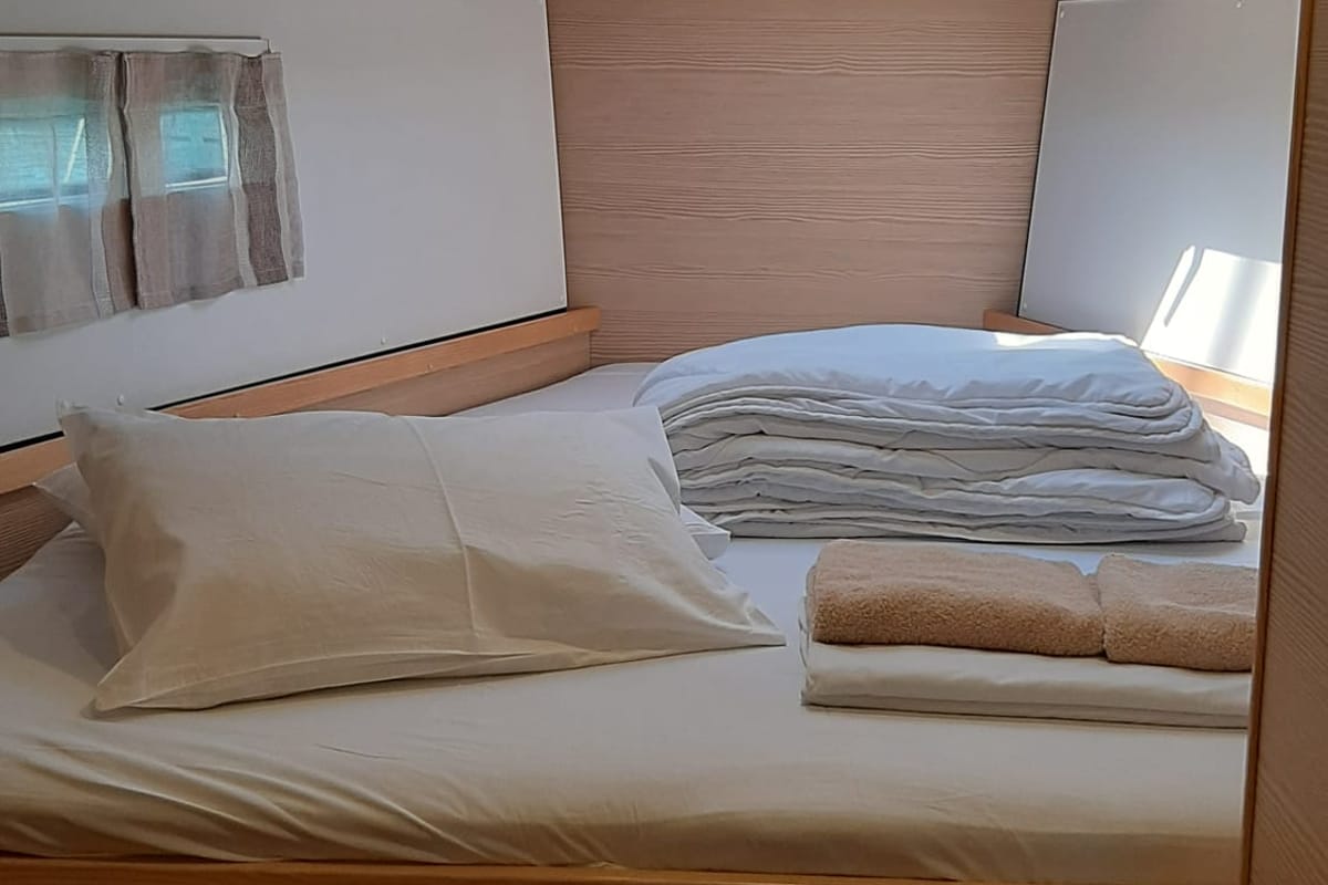 Cabin on Polina I, a D&D Kufner 50 sailboat at Grad Trogir, Croatia
