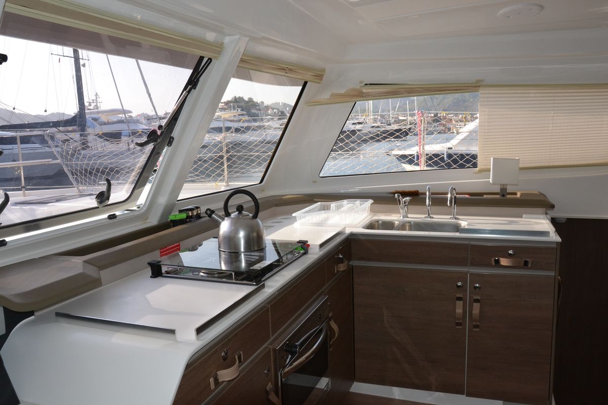 Galley of Dreams NK, a Bali Catspace catamaran at Marmaris, Turkey