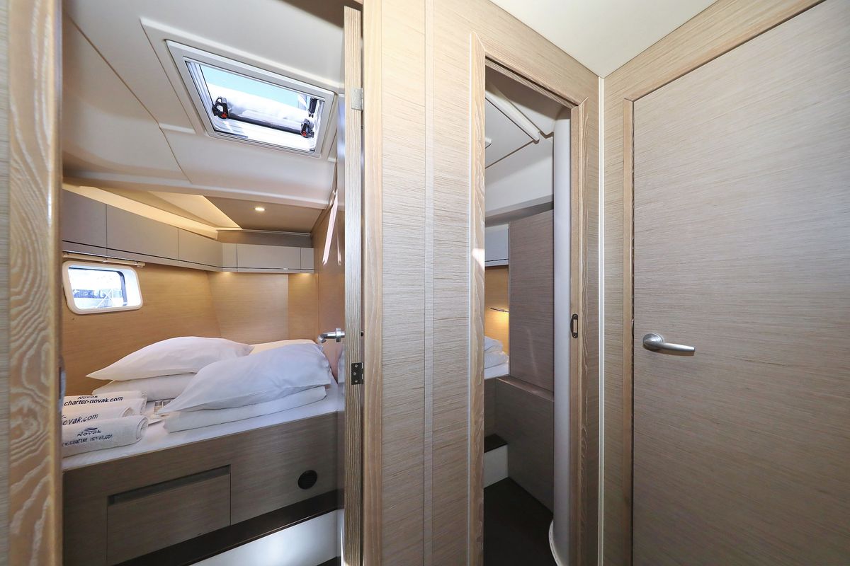 Cabin on Poseidon, a Hanse Yachts Hanse 508 sailboat at Grad Biograd na Moru, Croatia