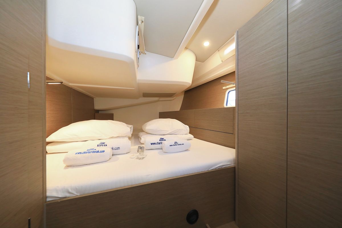 Cabin on Poseidon, a Hanse Yachts Hanse 508 sailboat at Grad Biograd na Moru, Croatia