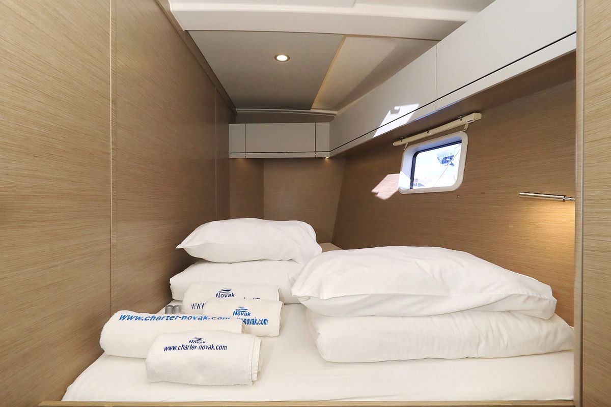 Cabin on Poseidon, a Hanse Yachts Hanse 508 sailboat at Grad Biograd na Moru, Croatia