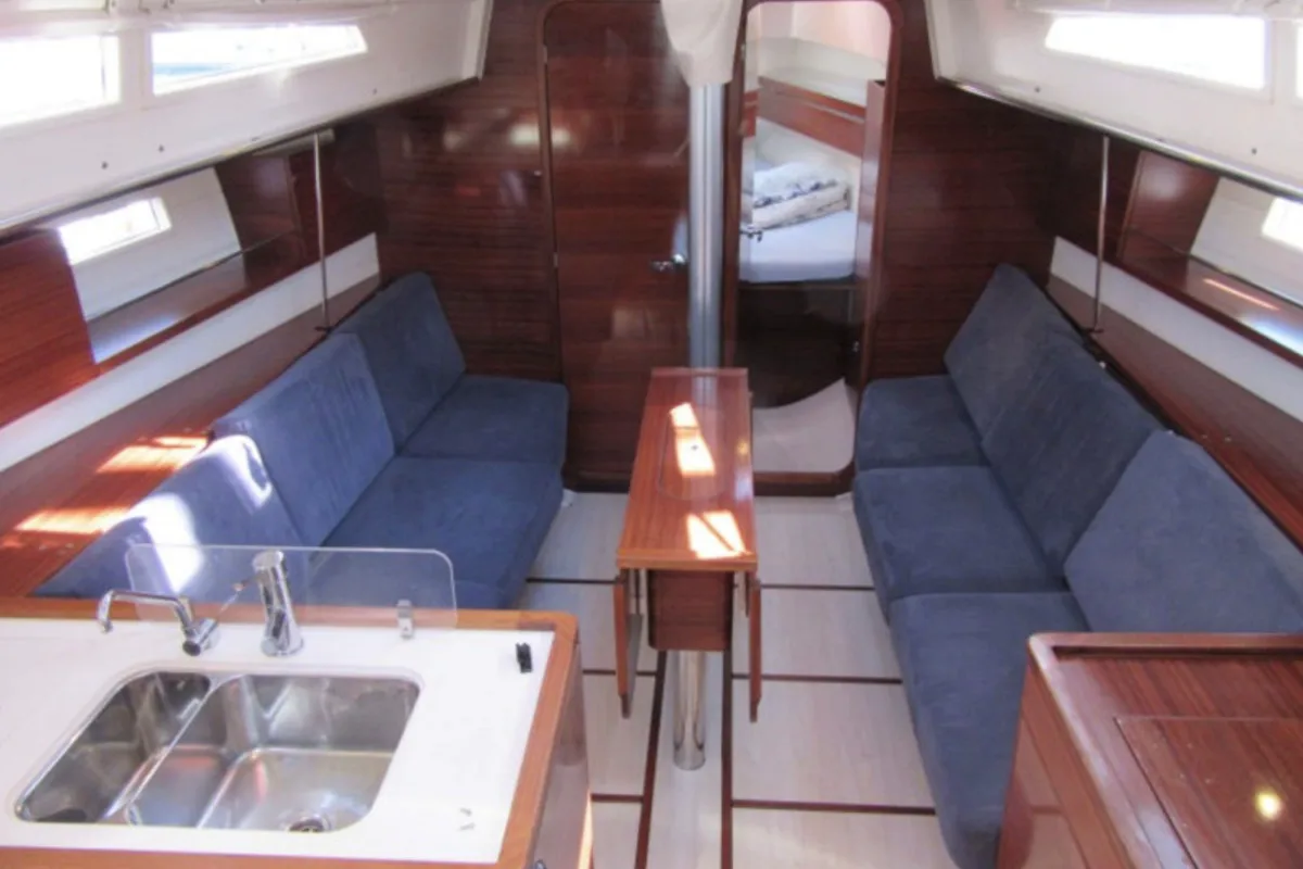 Salon of Rum, a AD Boats Salona 38 sailboat at Izola / Isola, Slovenia