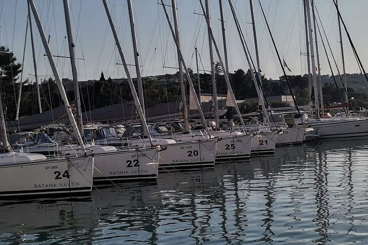 Exterior view of Rum, a AD Boats Salona 38 sailboat at Izola / Isola, Slovenia