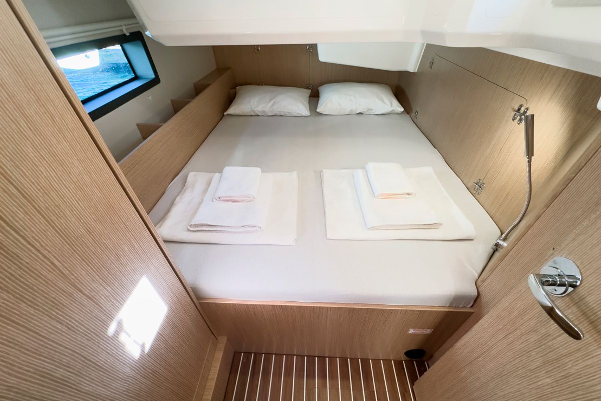 Cabin on Arinna, a Bavaria C38 sailboat at Fethiye, Turkey