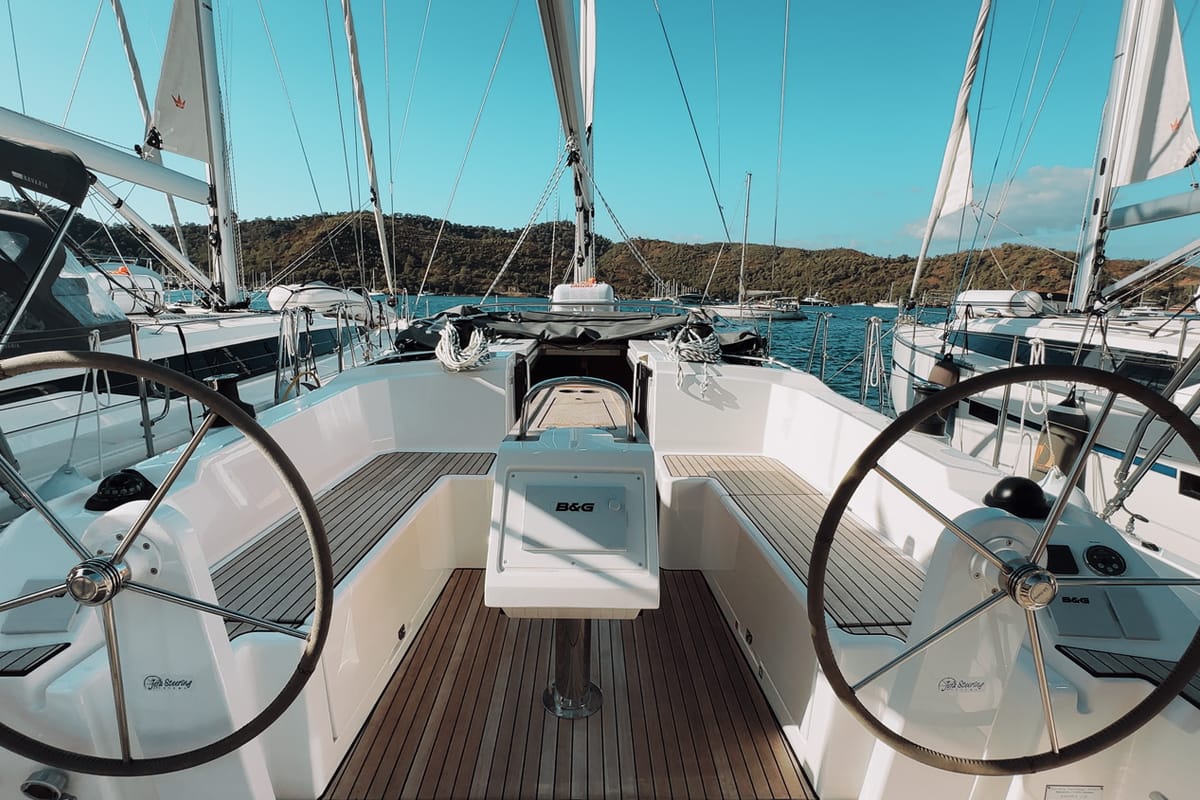 Arinna, a Bavaria C38 sailboat at Fethiye, Turkey