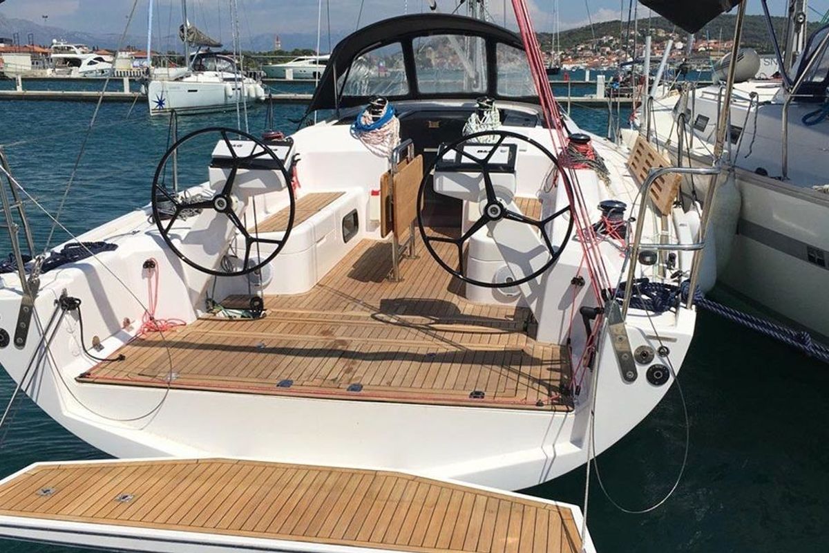 Cockpit of Andrea, a AD Boats Salona 380 sailboat at Izola / Isola, Slovenia