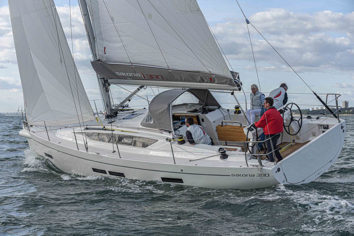 Exterior view of Andrea, a AD Boats Salona 380 sailboat at Izola / Isola, Slovenia