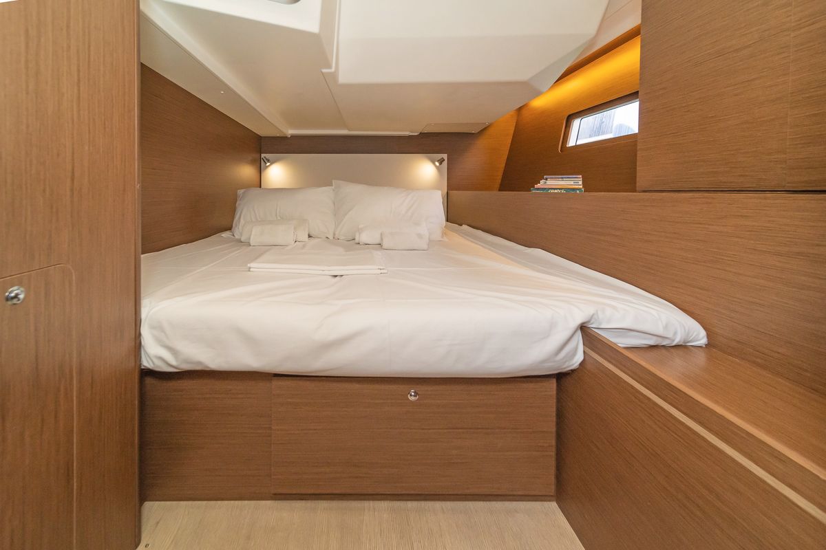 Cabin on First Friendship, a Beneteau Oceanis 51.1 sailboat at Skradin, Croatia