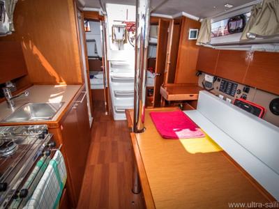 Galley of Dalmar, a Beneteau Oceanis 35 sailboat at Općina Medulin, Croatia
