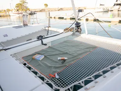 Boreas, a Lagoon Lagoon 42 catamaran at Trapani, Italy