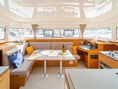 Salon of First Sight, a Excess 11 catamaran at Skradin, Croatia