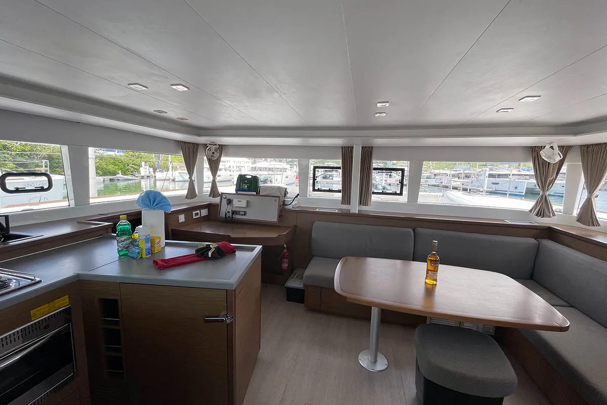 Salon of Summer, a Lagoon 450 F catamaran at Road Town, British Virgin Islands