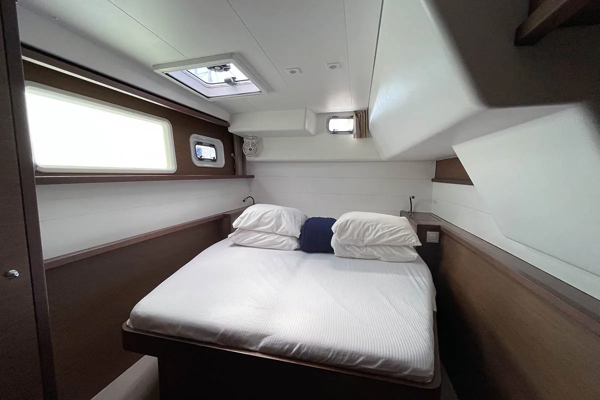 Cabin on Summer, a Lagoon 450 F catamaran at Road Town, British Virgin Islands