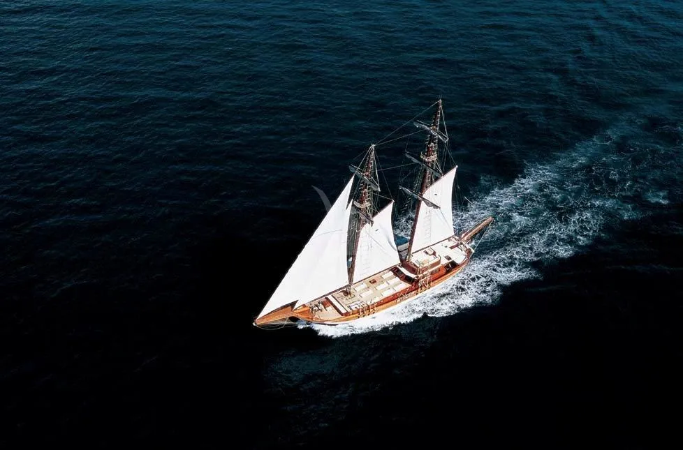 Exterior view of Matina, a Gulet Motor sailer yacht at Athens, Greece