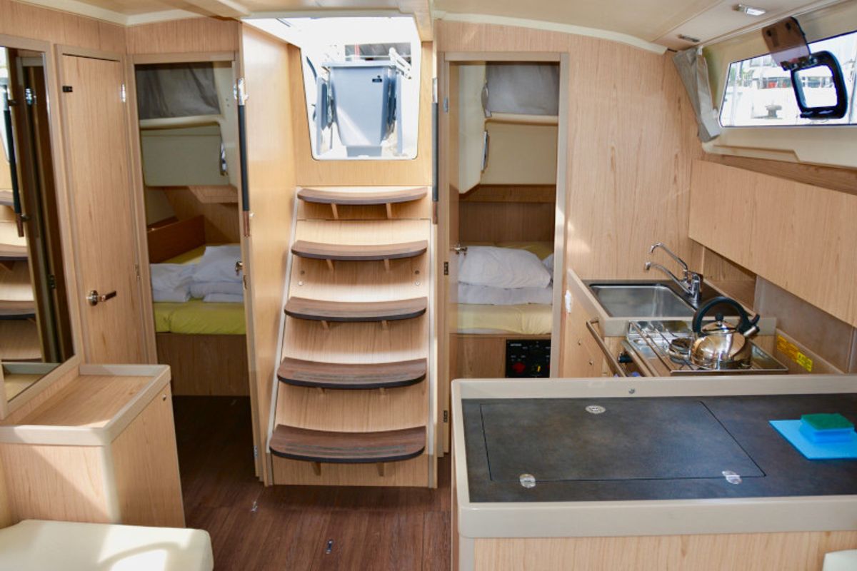 Galley of Honey, a Beneteau Oceanis 41.1 sailboat at Općina Sukošan, Croatia