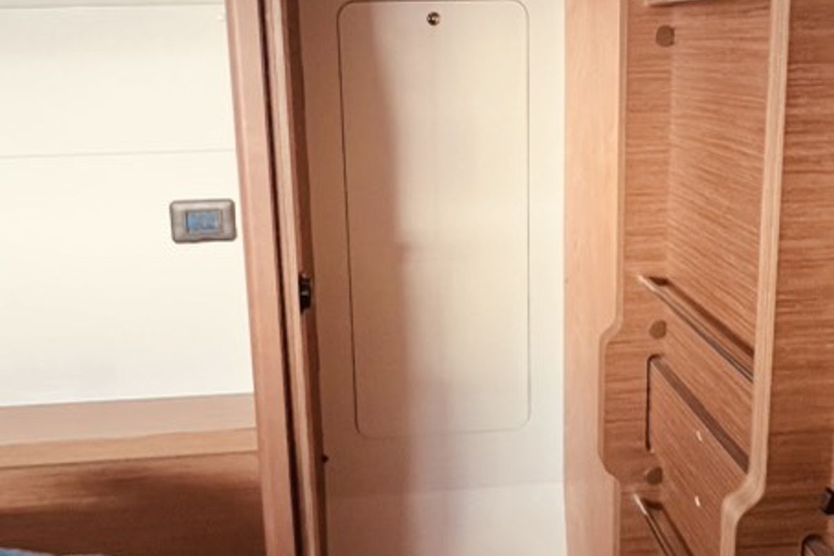 Cabin on Our Dream, a Lagoon 46 catamaran at Preveza, Greece
