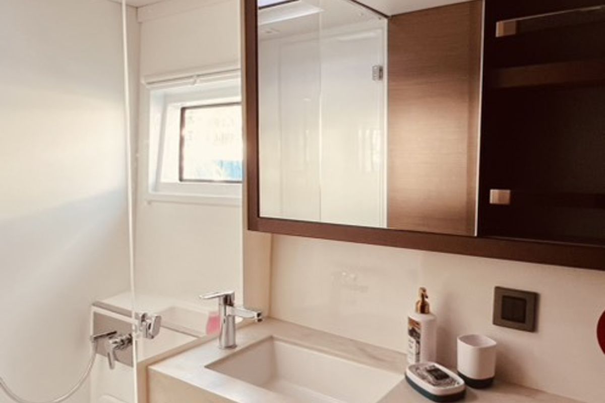 Head on Our Dream, a Lagoon 46 catamaran at Preveza, Greece