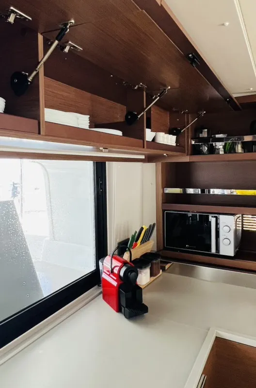 Galley of Our Dream, a Lagoon 46 catamaran at Preveza, Greece