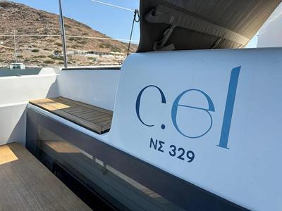 CEL, a Lagoon 50 catamaran at Piraeus, Greece