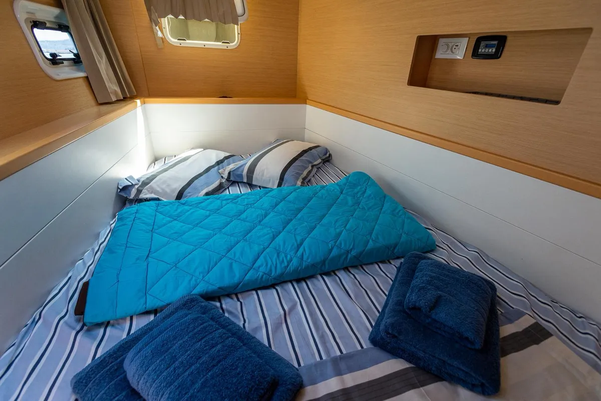 Cabin on Astro, a Lagoon 400 S2 catamaran at Volos Municipality, Greece