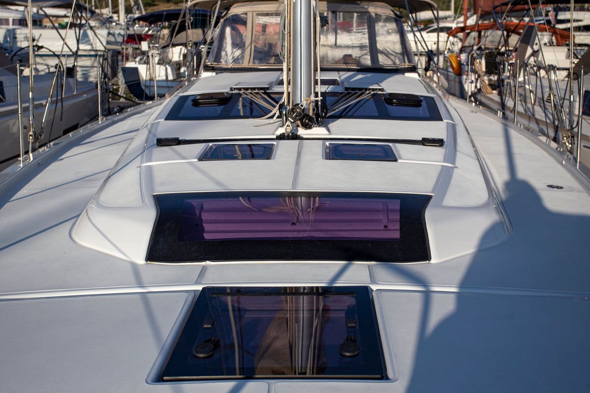 Exterior view of Sea Cloud 1, a Dufour 430 GL sailboat at Grad Pula, Croatia