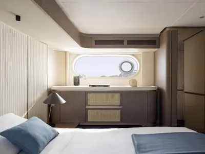 Cabin on Amparito XIII, a Azimut Magellano 60 yacht at Lavreotiki Municipal Unit, Greece