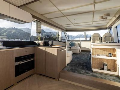 Galley of Amparito XIII, a Azimut Magellano 60 yacht at Lavreotiki Municipal Unit, Greece