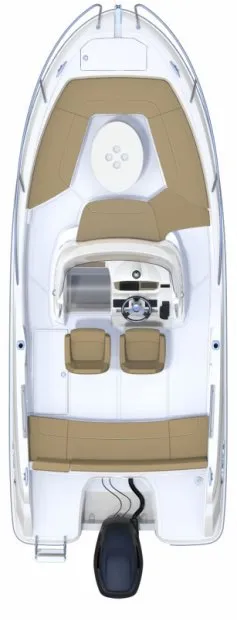 Floor plan of Jeanneau Cap Camarat 6.5 CC, a Jeanneau Cap Camarat 6.5 CC motorboat at Općina Medulin, Croatia