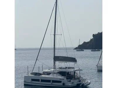 ISOLA BELLA, a Bali Bali Catspace catamaran at Tonnarella, Italy