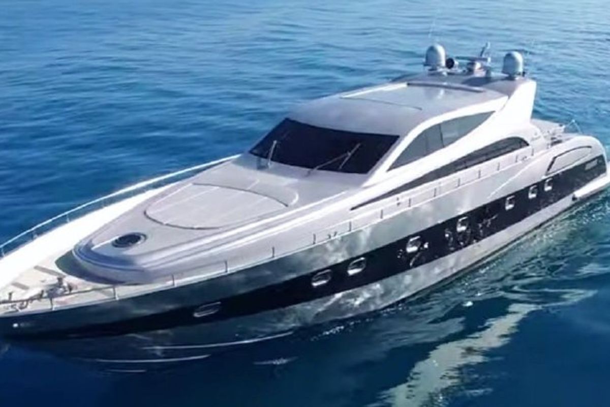Exterior view of Tamurel, a Alfamarine 78HT yacht at Palermo, Italy