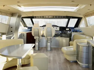 Cabin on Tamurel, a Alfamarine 78HT yacht at Palermo, Italy