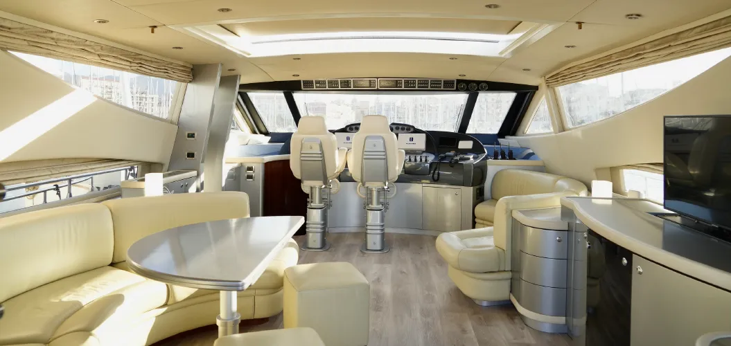 Cabin on Tamurel, a Alfamarine 78HT yacht at Palermo, Italy