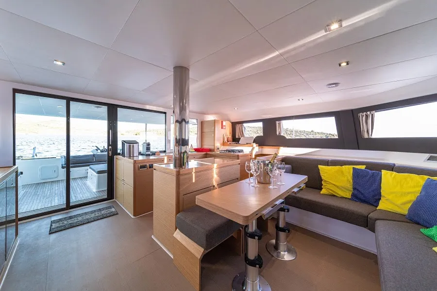 Salon of Var, a Dufour 48 Catamaran catamaran at Primošten, Croatia