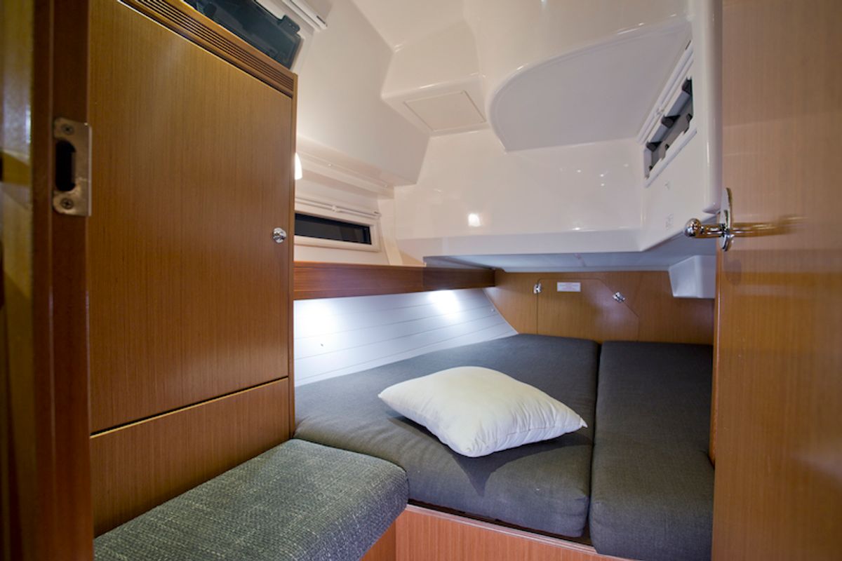 Cabin on Mystic, a Bavaria 36 Cruiser sailboat at Grad Šibenik, Croatia