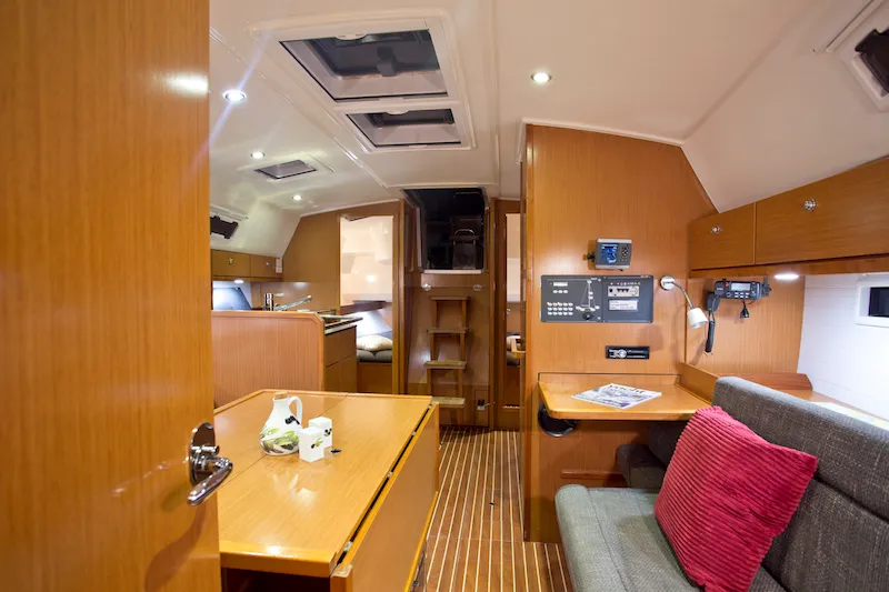 Salon of Mystic, a Bavaria 36 Cruiser sailboat at Grad Šibenik, Croatia