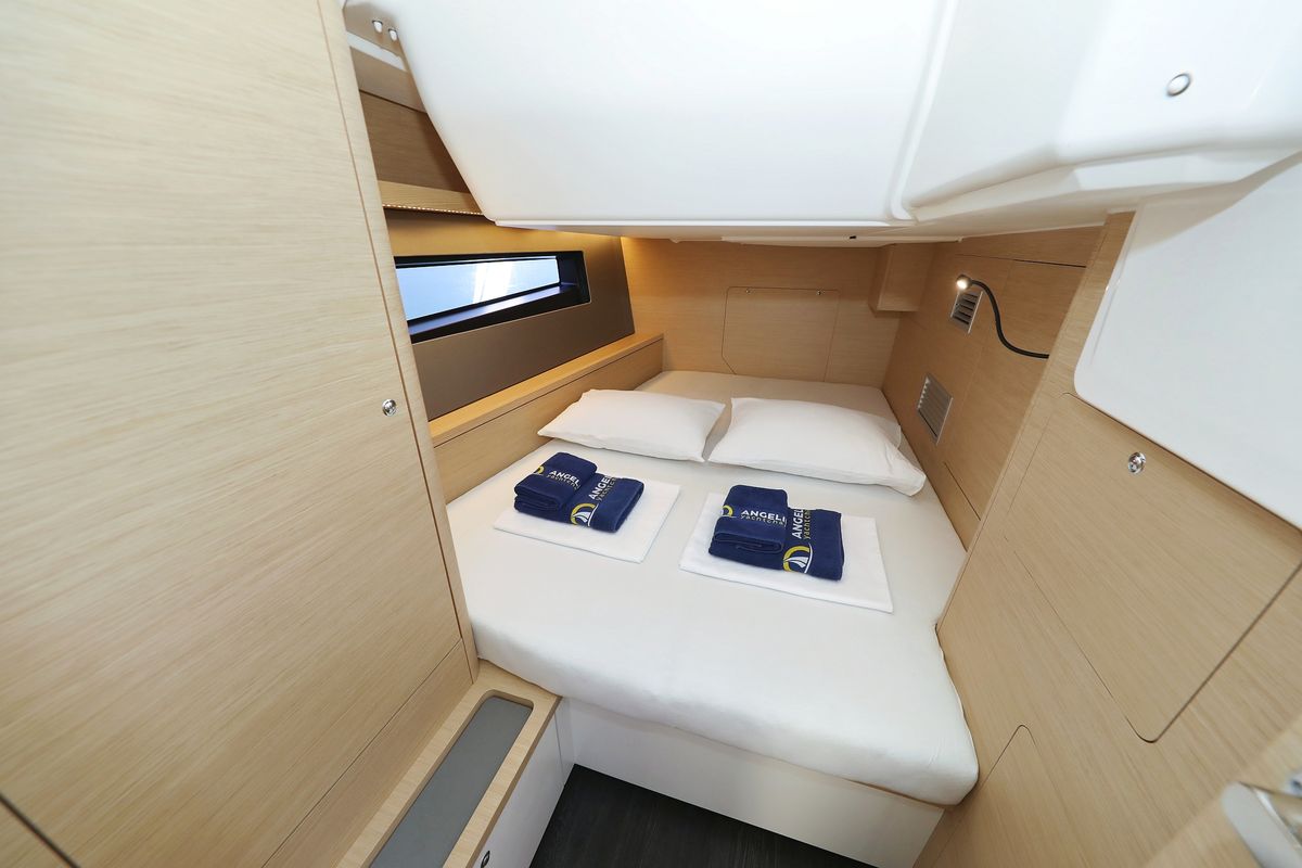 Cabin on Scooby Doo, a Dufour 44 sailboat at Grad Pula, Croatia