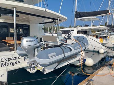 Captain Morgan, a Lagoon 50 catamaran at Općina Marina, Croatia