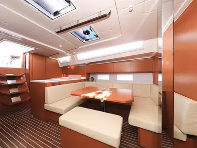 Salon of Katharina, a Bavaria C45 Style sailboat at Grad Biograd na Moru, Croatia